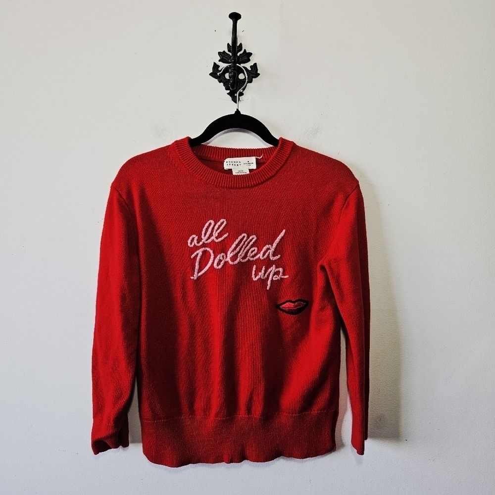 Kate Spade Broome Street Sweater Size XS All Dolled Up Wool Blend Crew Neck